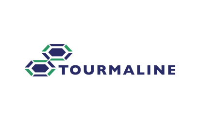 Tourmaline logo featuring three interconnected hexagons and the word 'TOURMALINE' underneath.