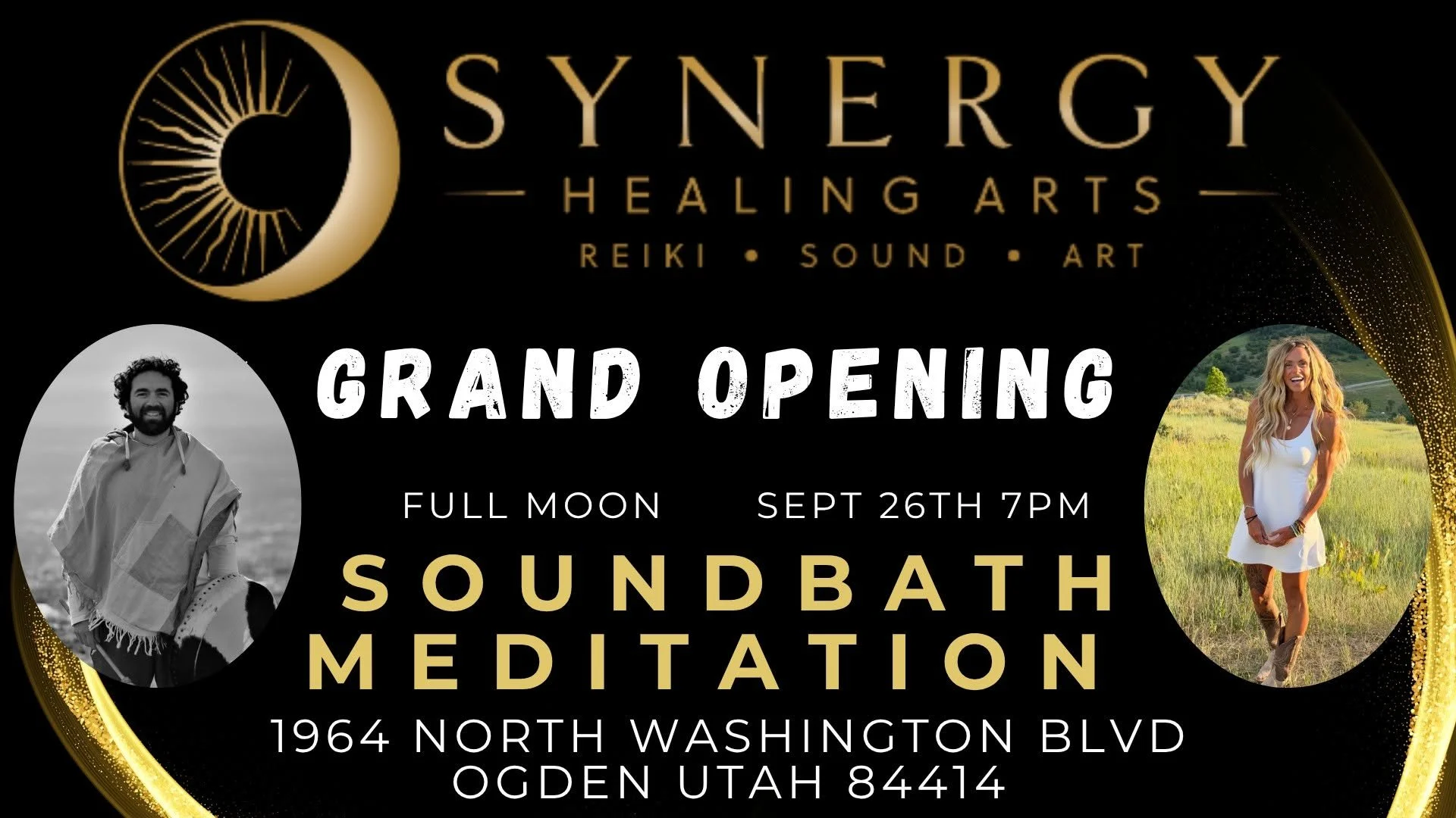 GRAND OPENING CELEBRATION FOR SYNERGY HEALING ARTS 🎉 | 🌕 FULL HARVEST MOON SOUNDBATH MEDITATION 🌕🎉 
