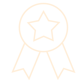 Illustration of a ribbon with a star in the center