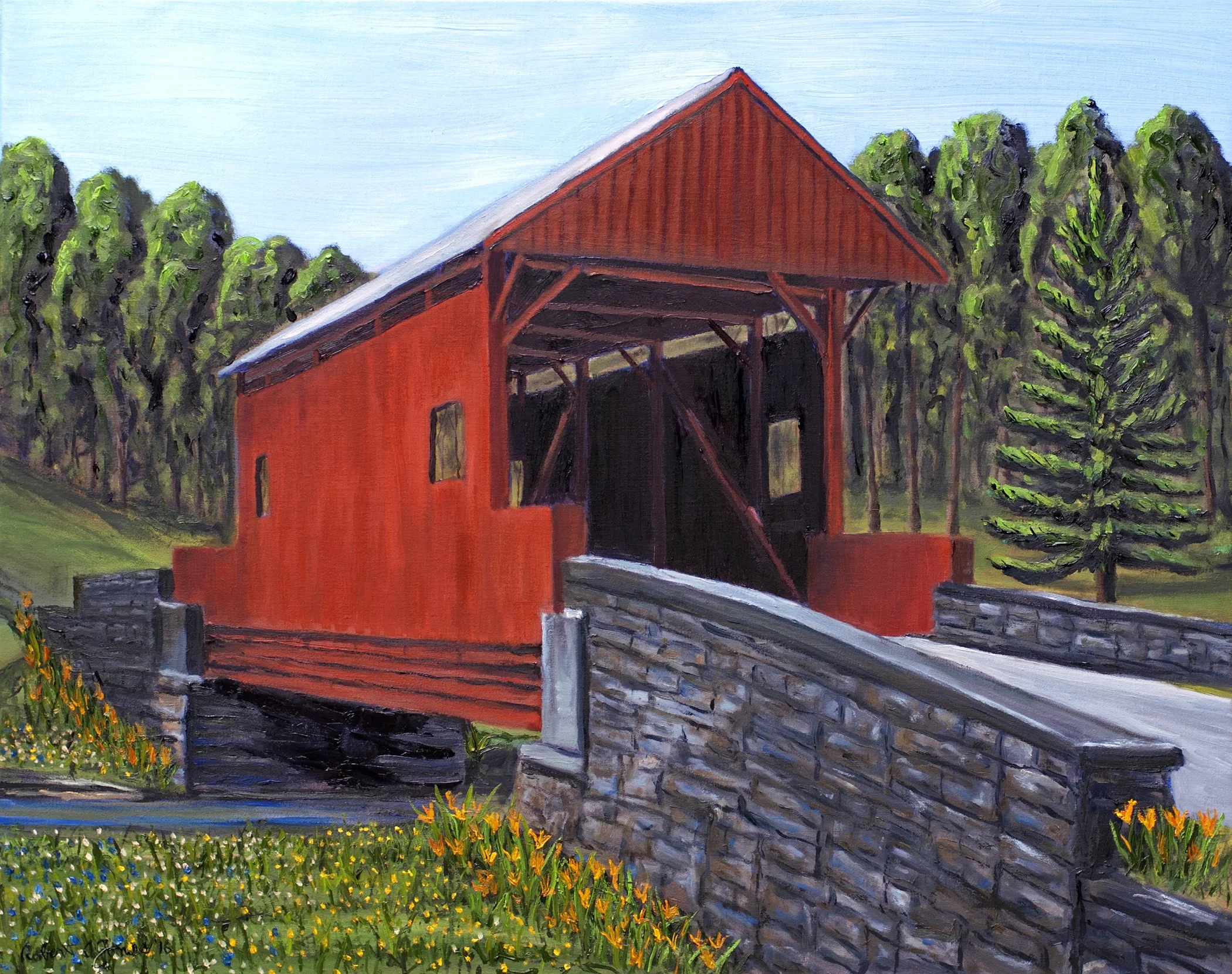 Ebenezer Bridge - Oil on Canvas