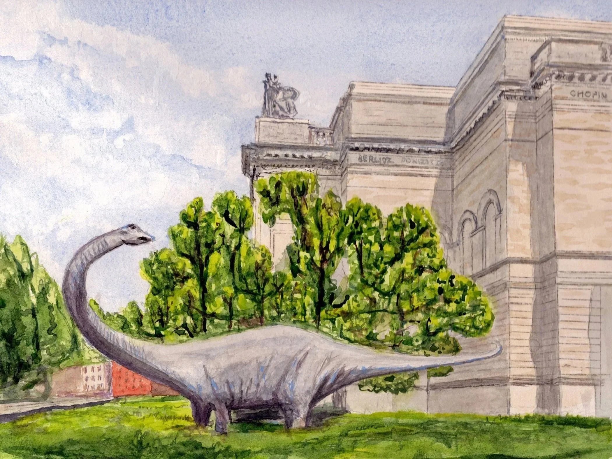Dippy at the Carnegie Museum