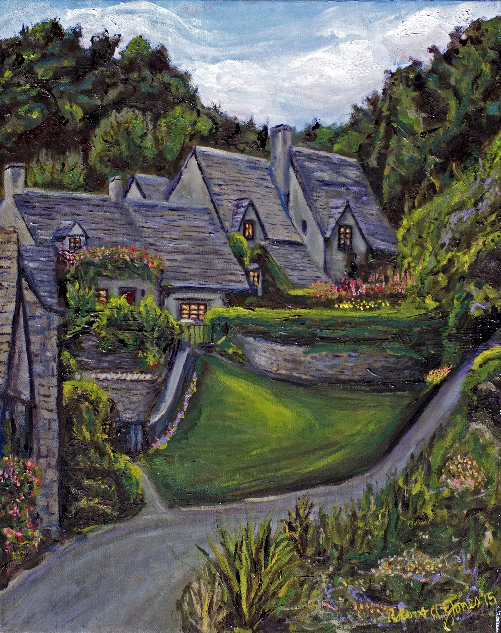 SOLD - Cotswold Cottages - Oil