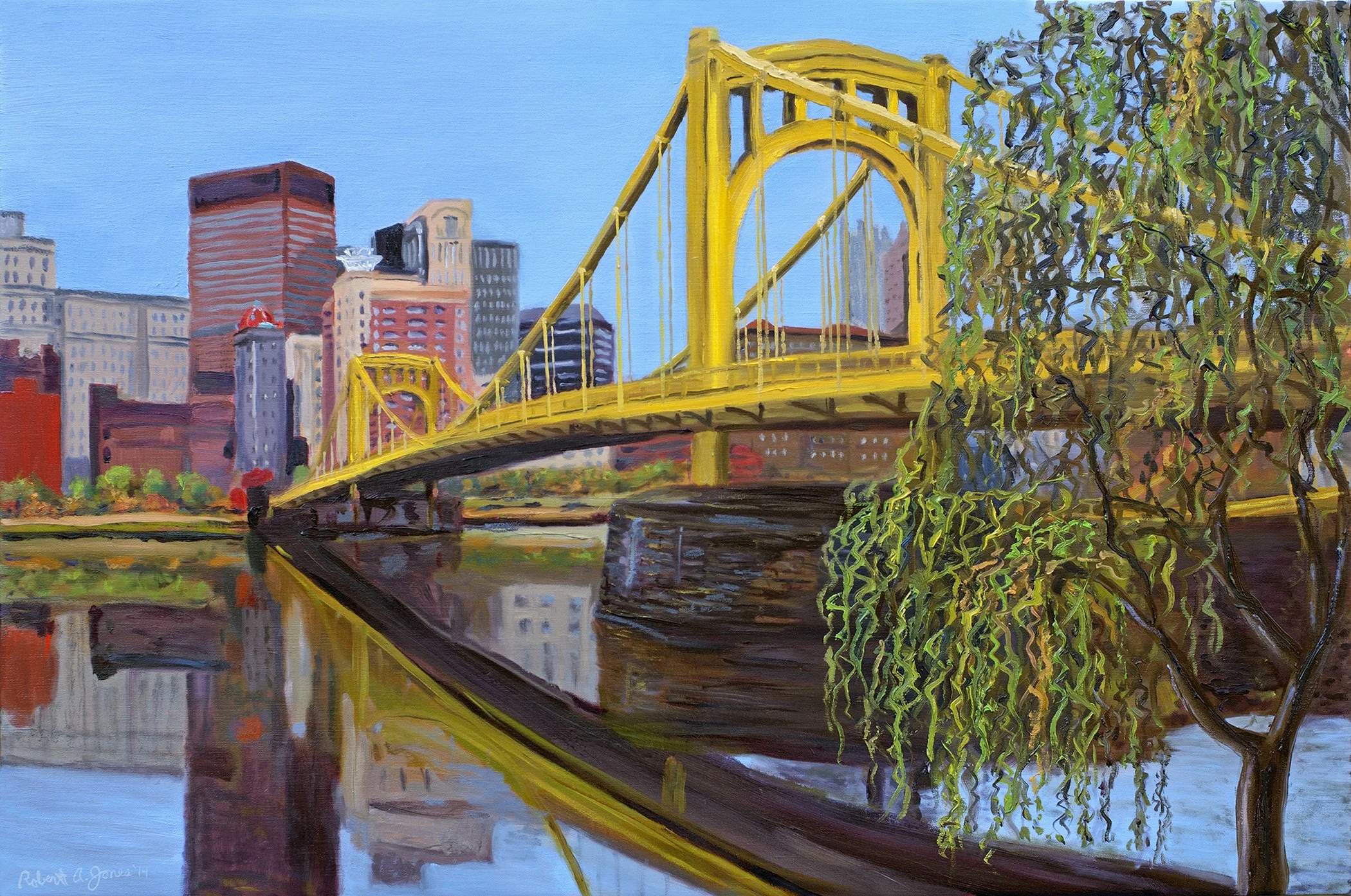 Andy Warhol Bridge - Oil on Linen