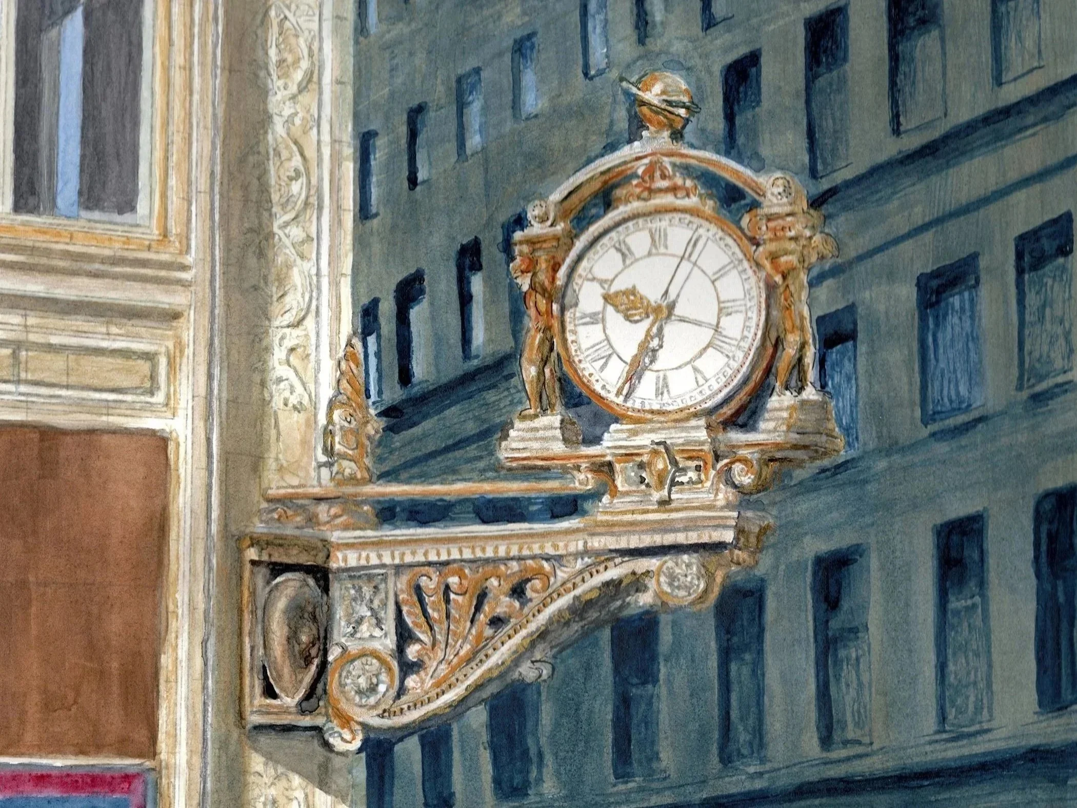 Kaufmann's Clock on Fifth Avenue and Smithfield Street in downtown Pittsburgh.