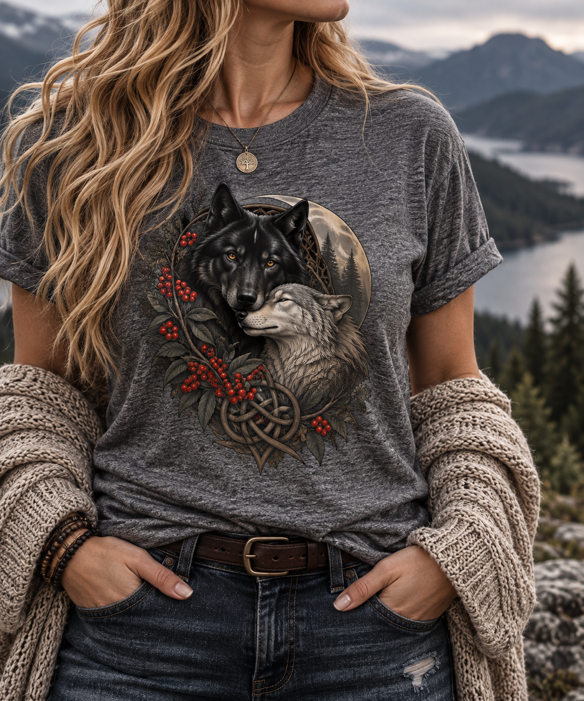 Moonbound Wolves Tee