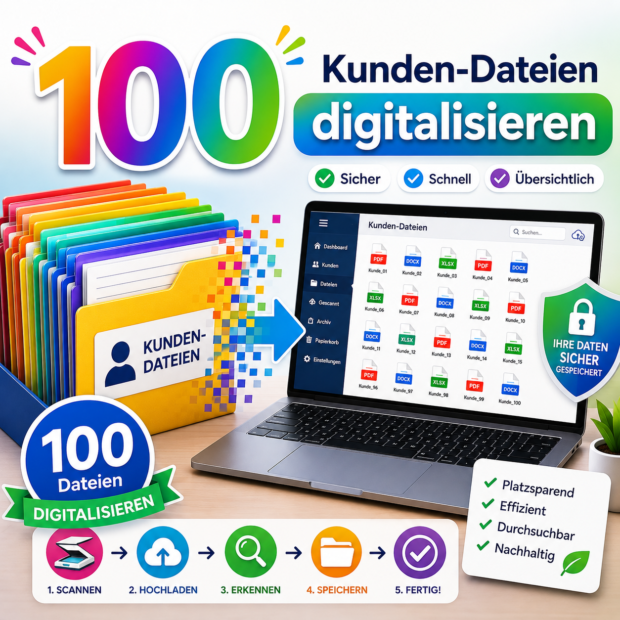 Kundenakten-Digitalisierung L