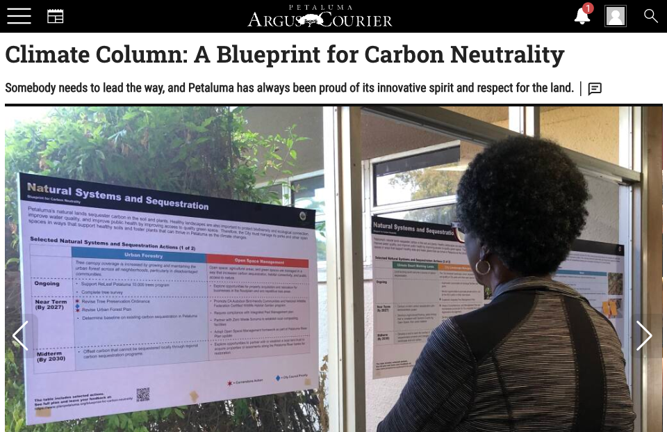Climate Column: A Blueprint for Carbon Neutrality
