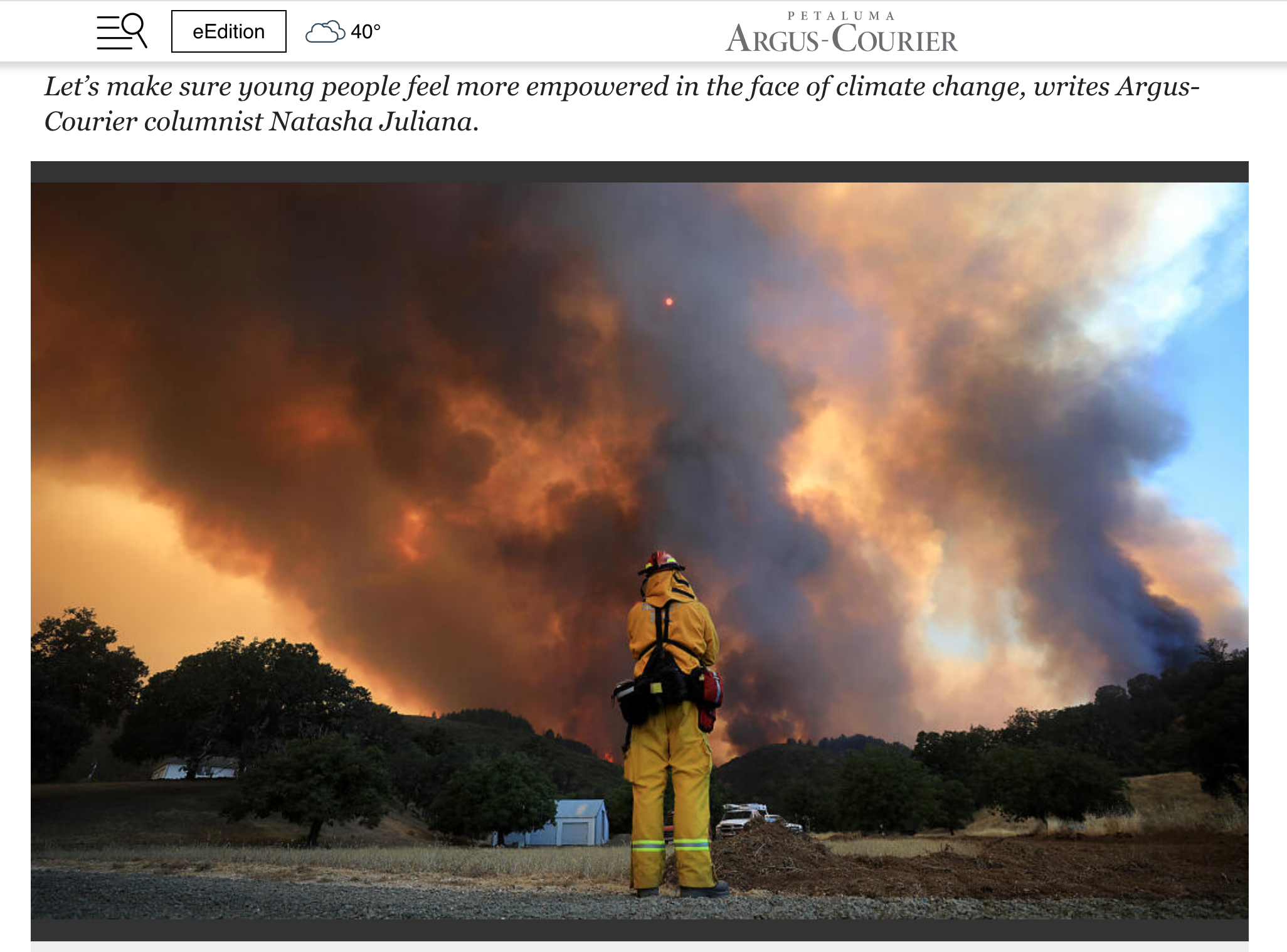 Climate Column: Helping our youth cope with climate anxiety