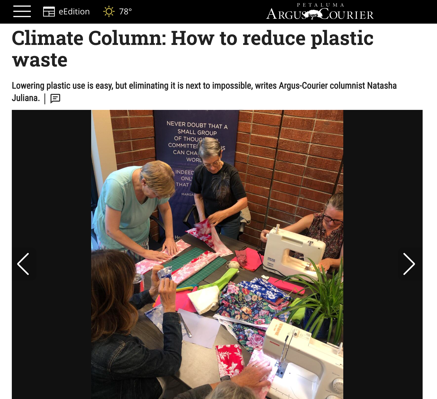 Climate Column: How to reduce plastic waste