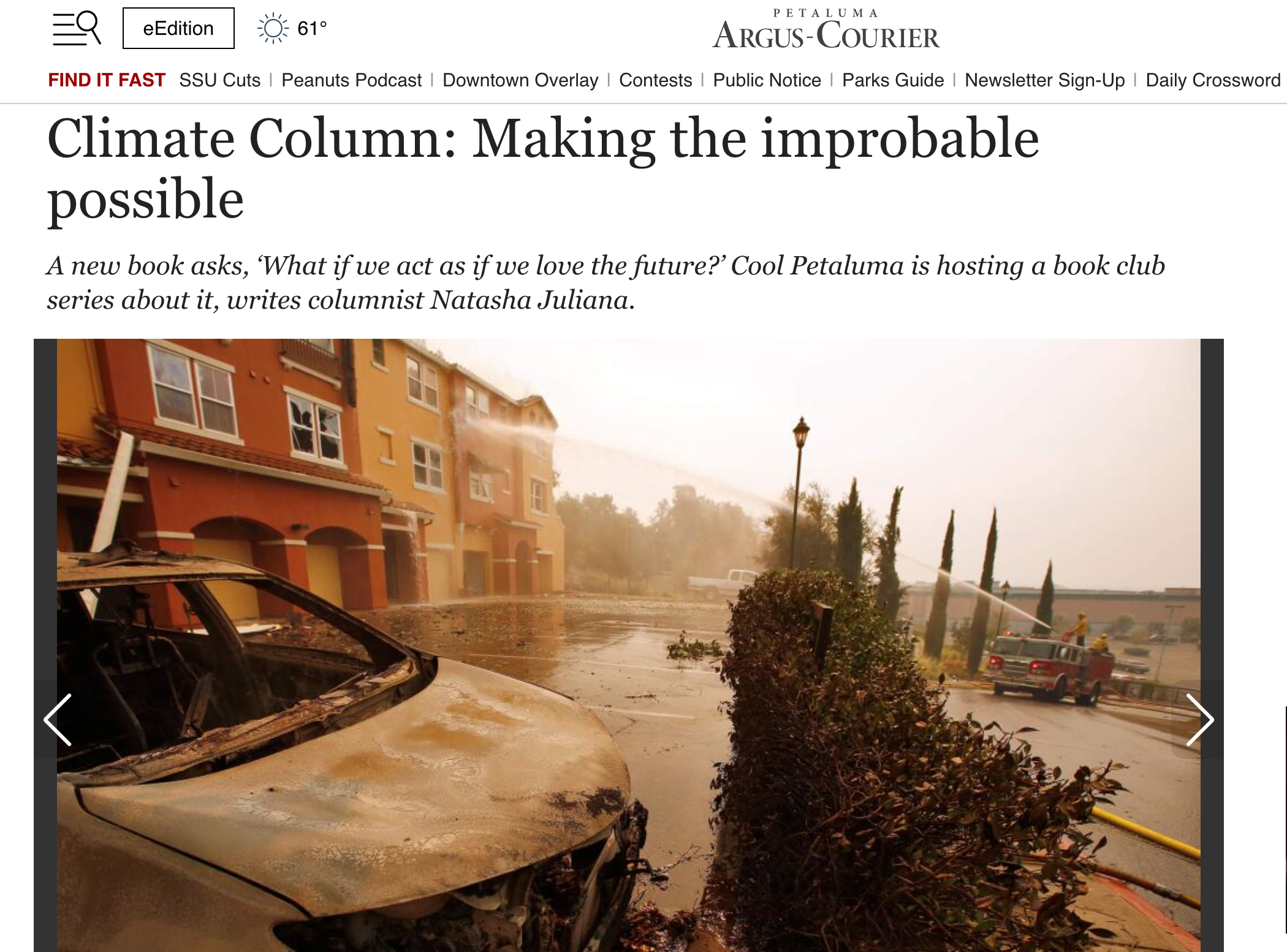 Climate Column: Making the improbable possible 