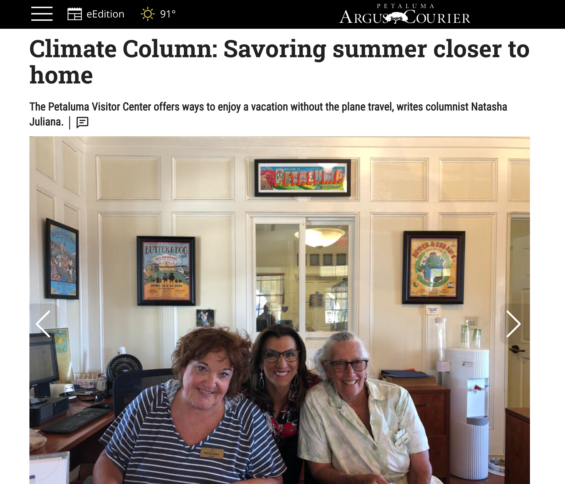 Climate Column: Savoring summer closer to home