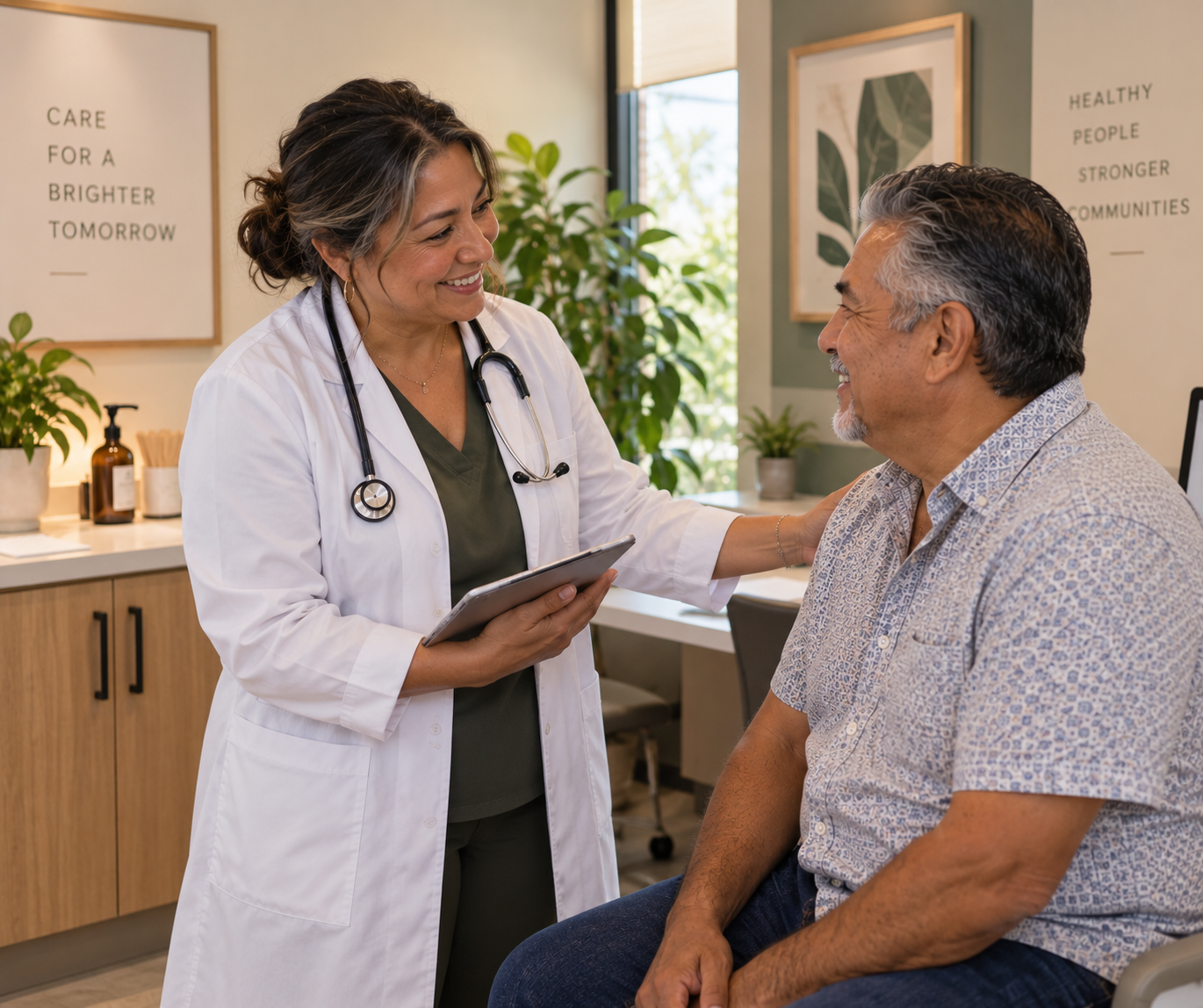 Nurse Practitioner Appointment with Older Man