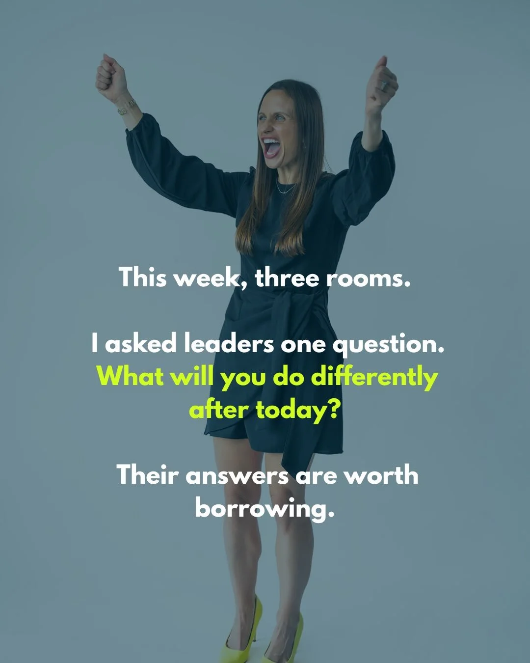 Most of the leaders I meet are carrying something nobody else can see.

I know because I was one of them. I used to rewrite emails six or seven times because one person once questioned my writing. Or question myself because of what someone said. Nobo