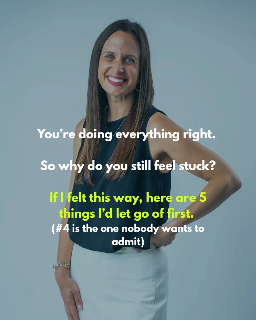 You&rsquo;re doing everything right. So why do you still feel stuck?

It&rsquo;s usually not because you need to do more. It&rsquo;s because you&rsquo;re still holding onto something that worked in your last chapter and doesn&rsquo;t belong in your n