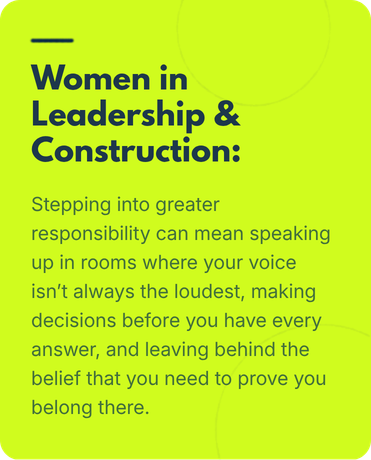 Women in leadership & construction