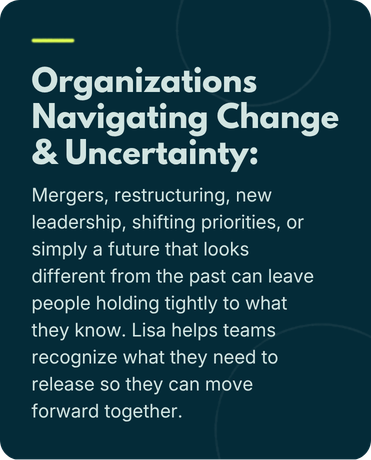 Organiations navigating change & uncertainty