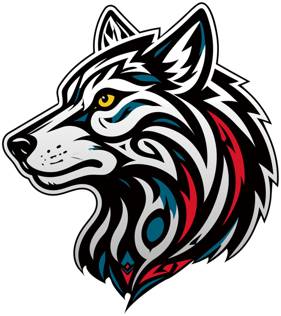 ALFA wolf head brand emblem