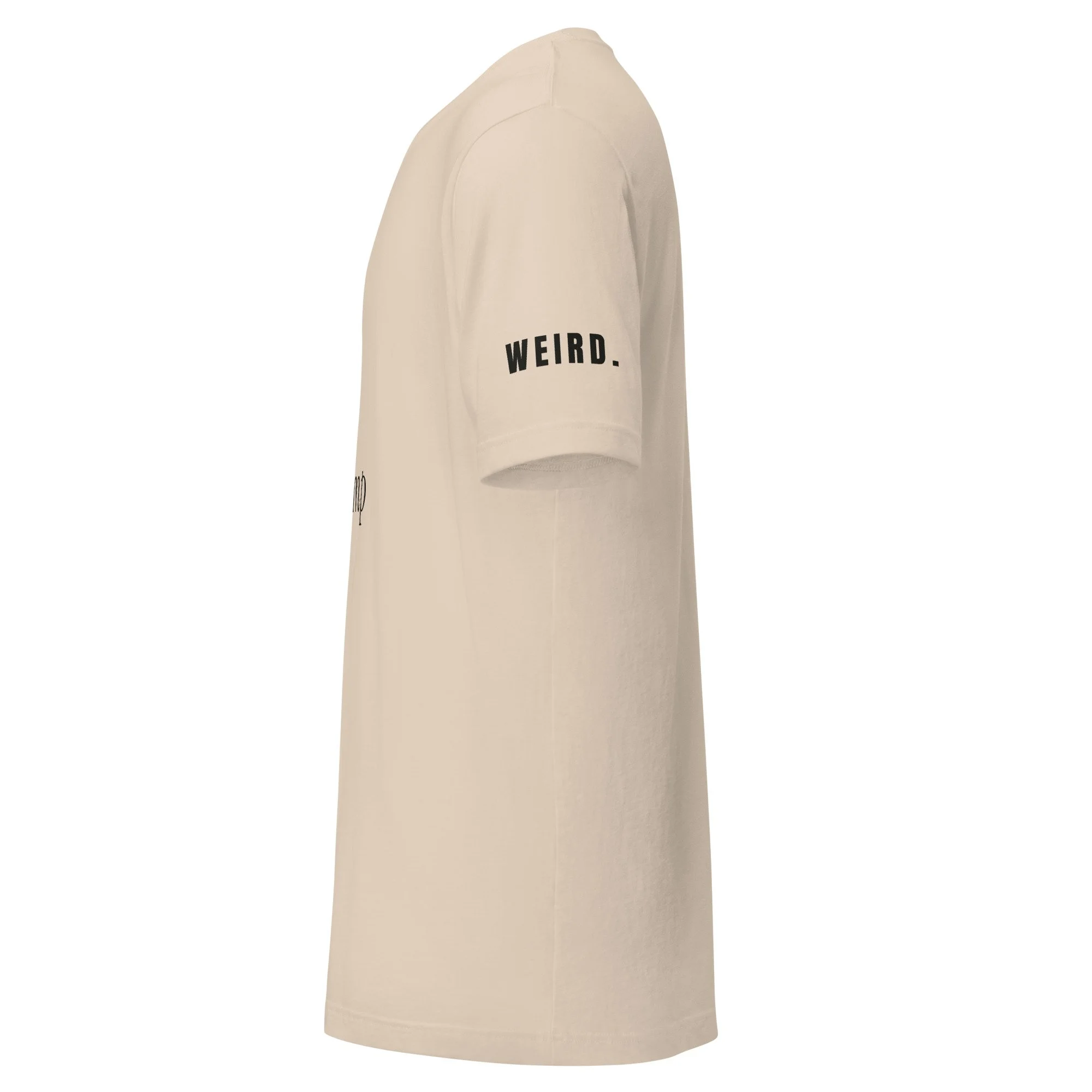 Est. In The Damp Tee, Stagger in soft cream, left side