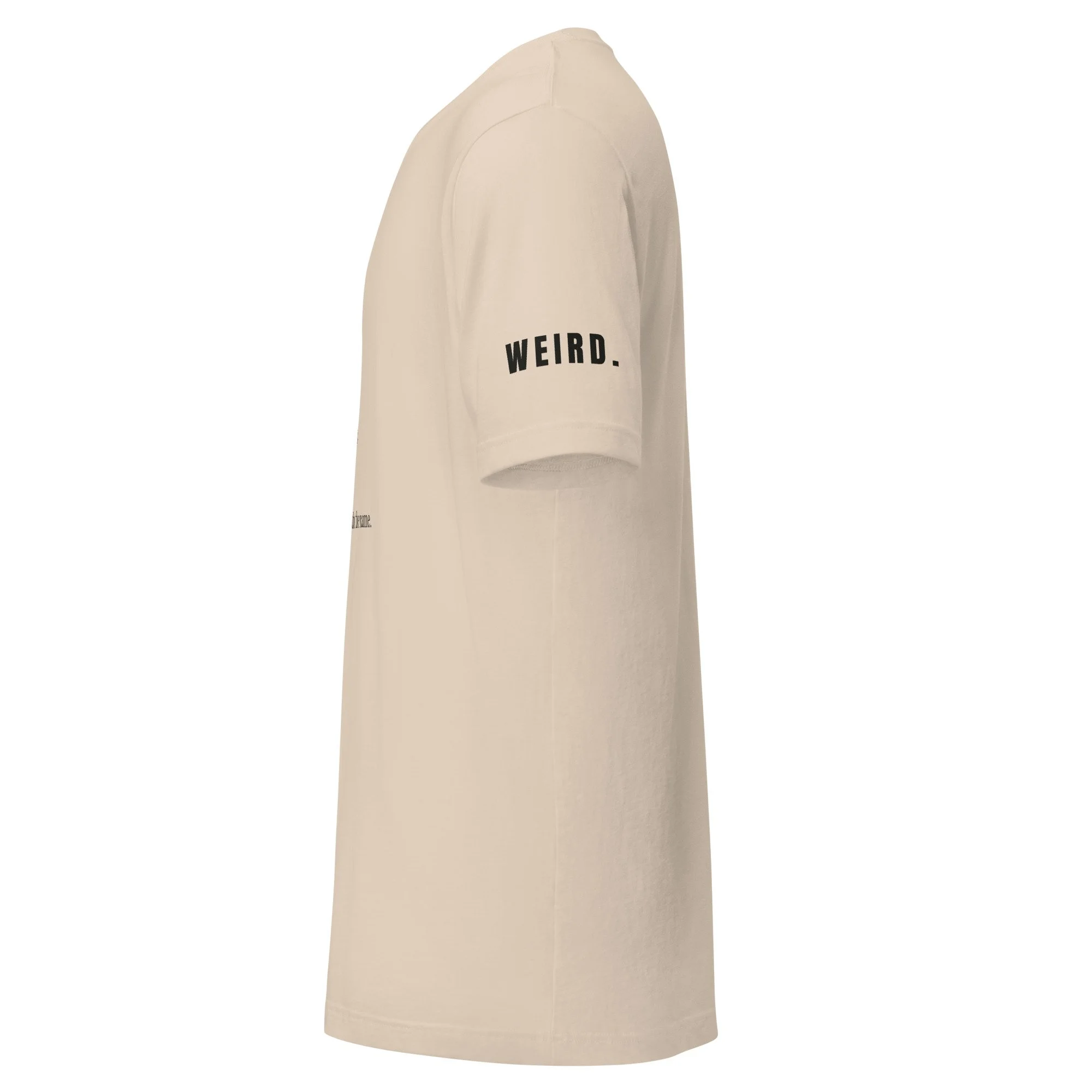 Couch Tee, Etymology in cream, left side