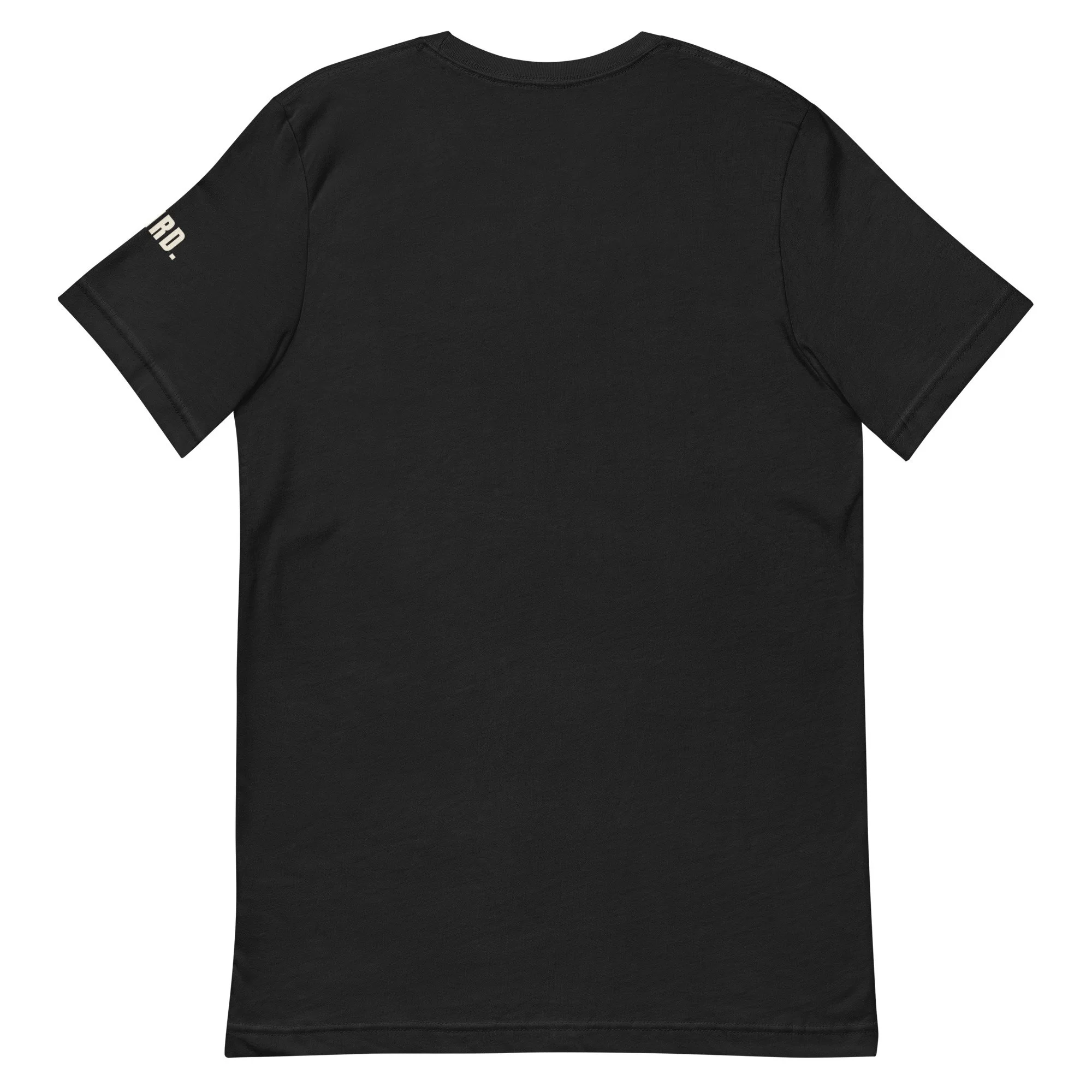 Overwatered Tee, One Line in vintage black, back view