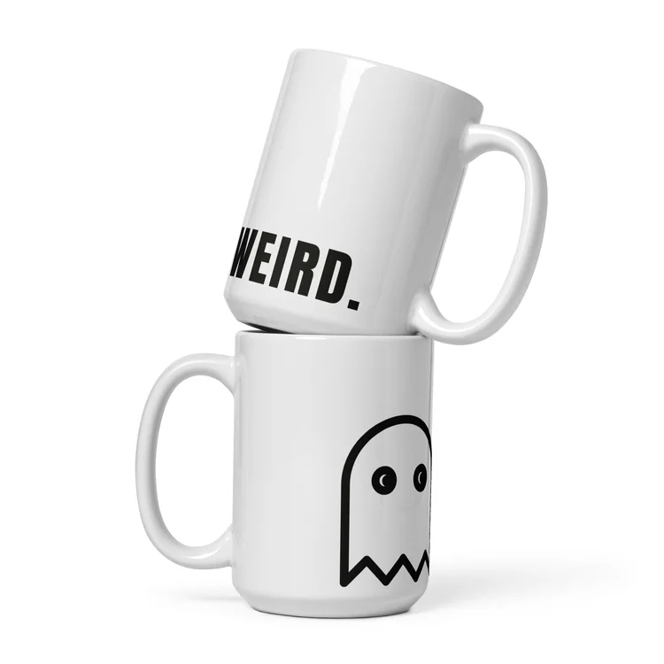 Ghost Mug, white, 15 oz