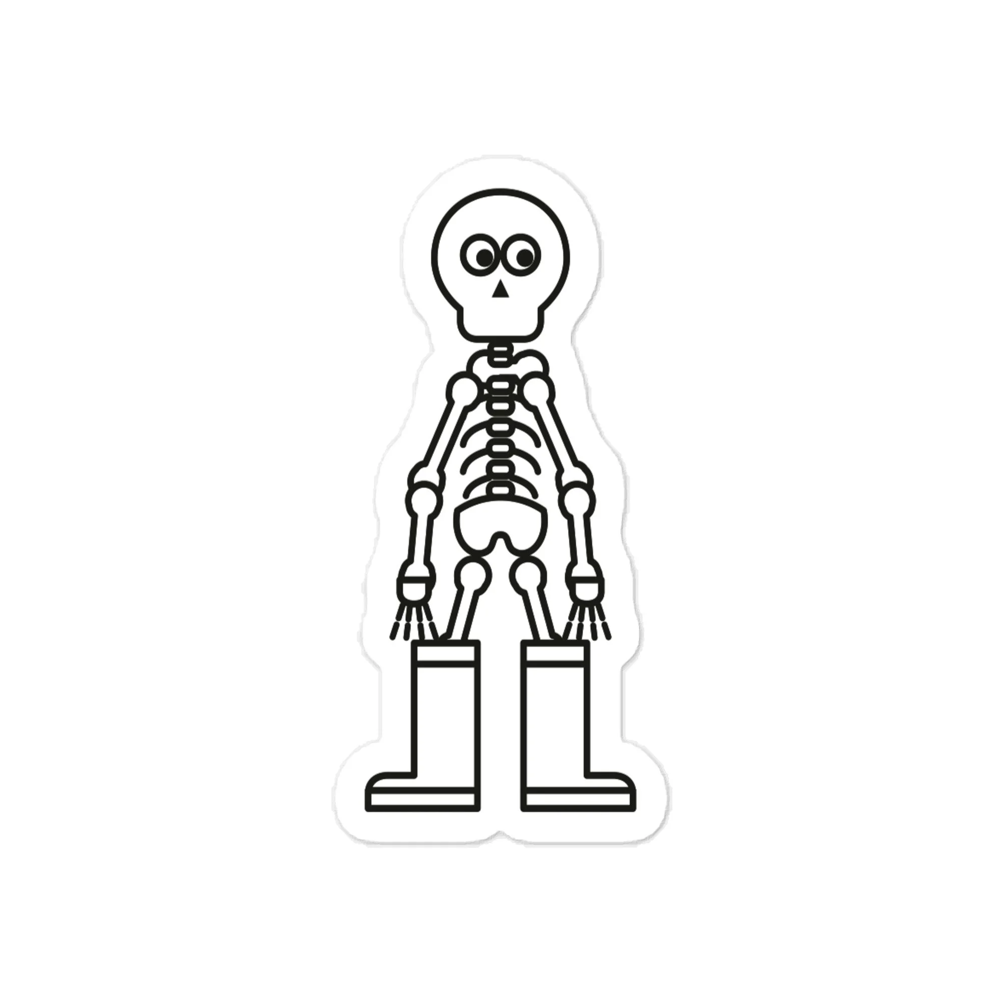 Skeleton Decal, front view