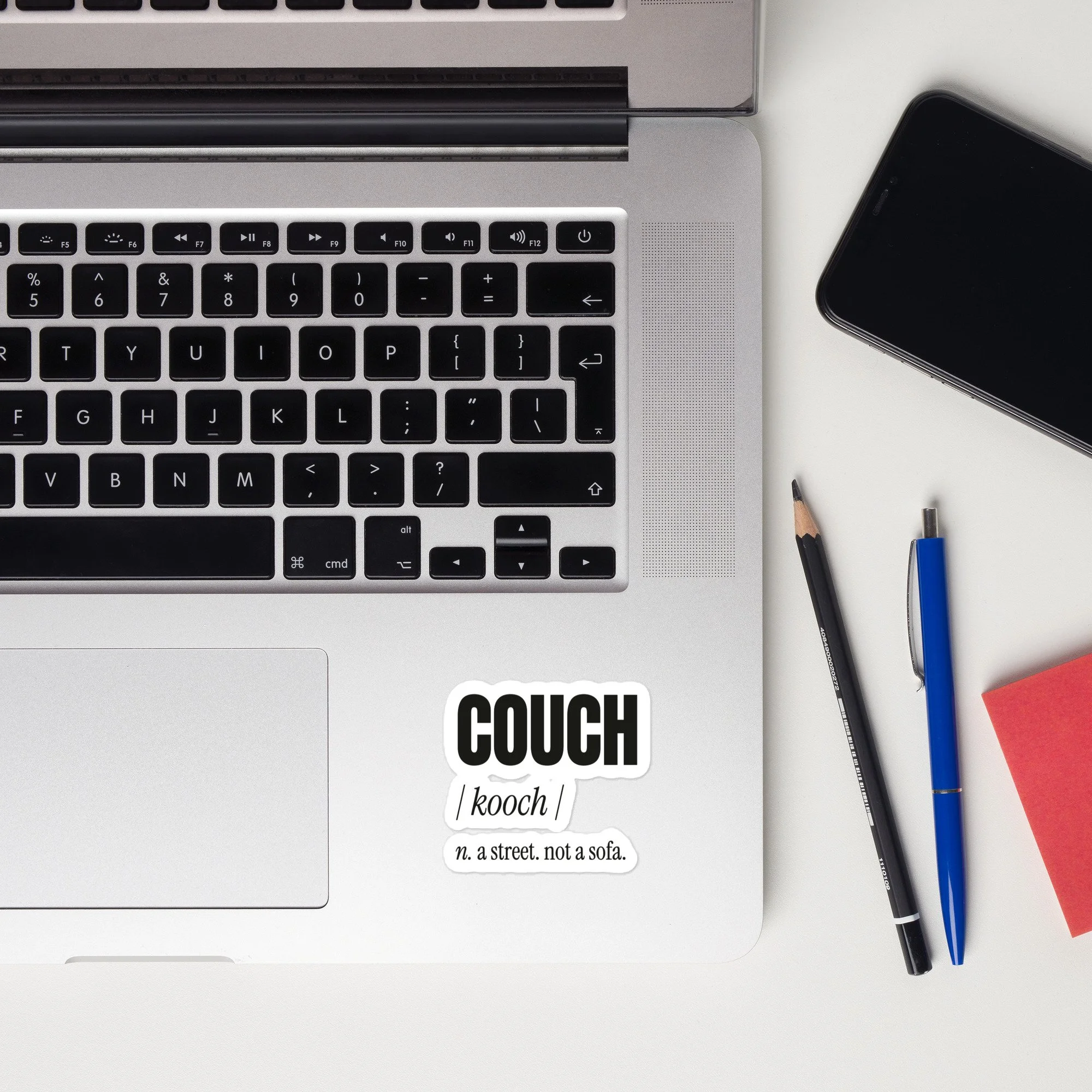 COUCH Decal, front view