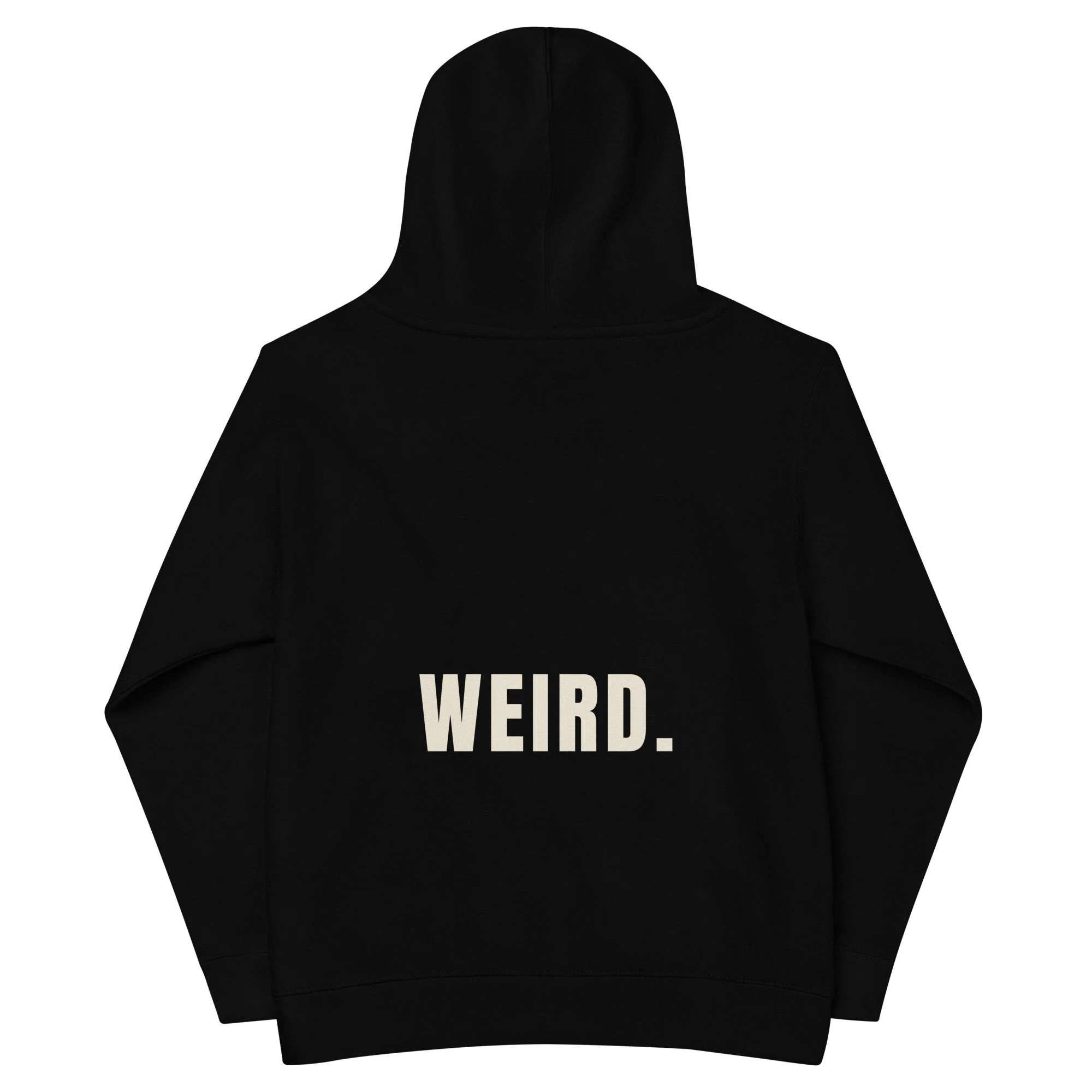 Umbrella For What Kids Hoodie, in black, back view
