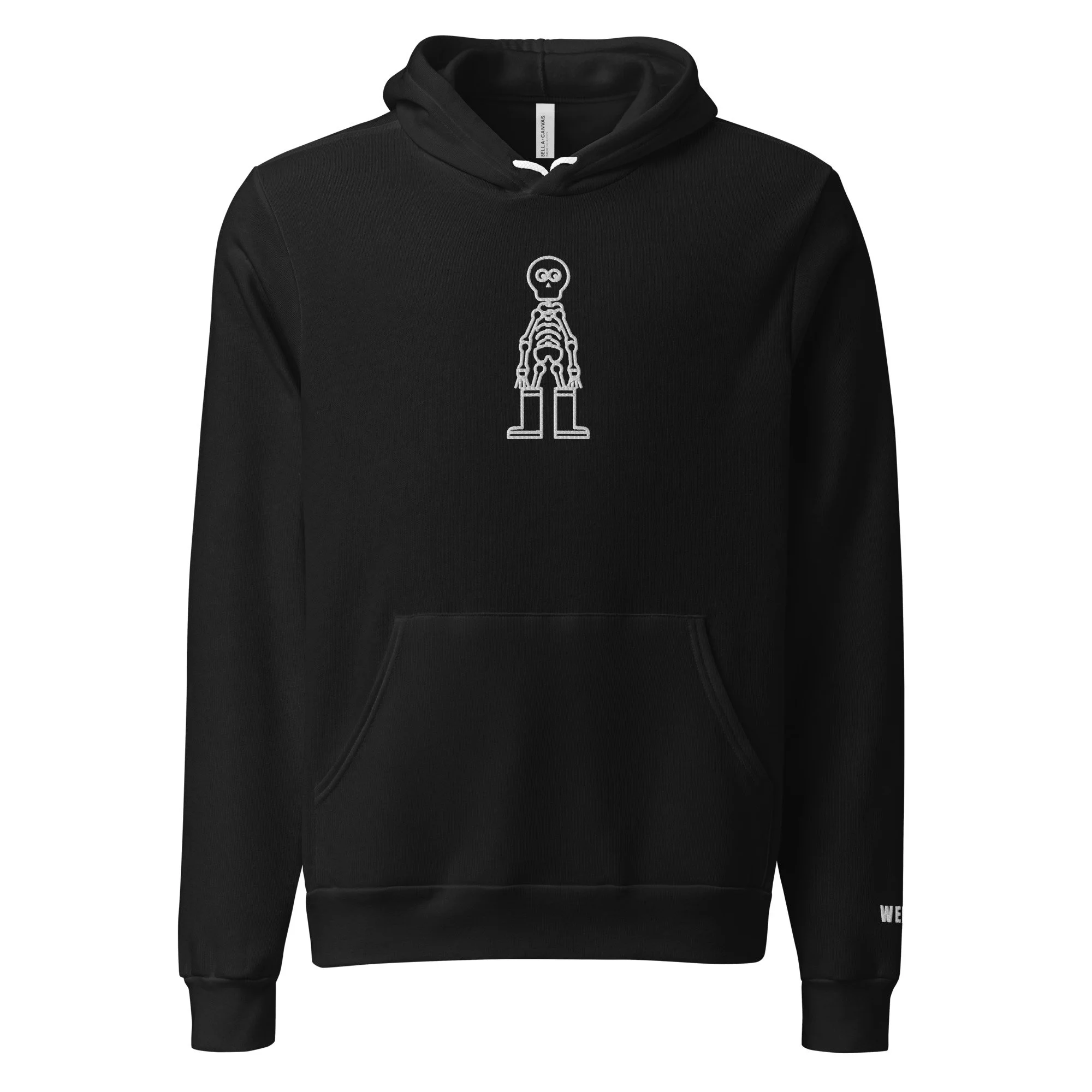 Skeleton In Rain Boots Hoodie (Embroidered)