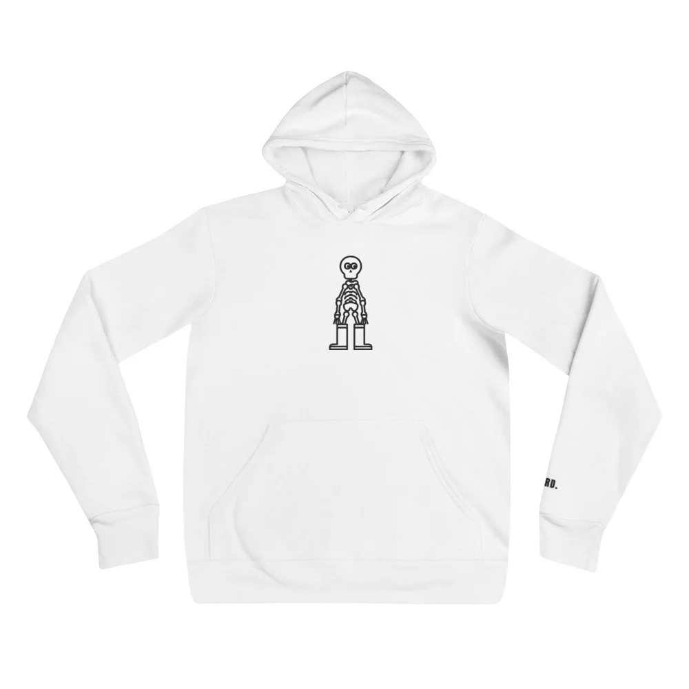 Skeleton In Rain Boots Hoodie (Embroidered)