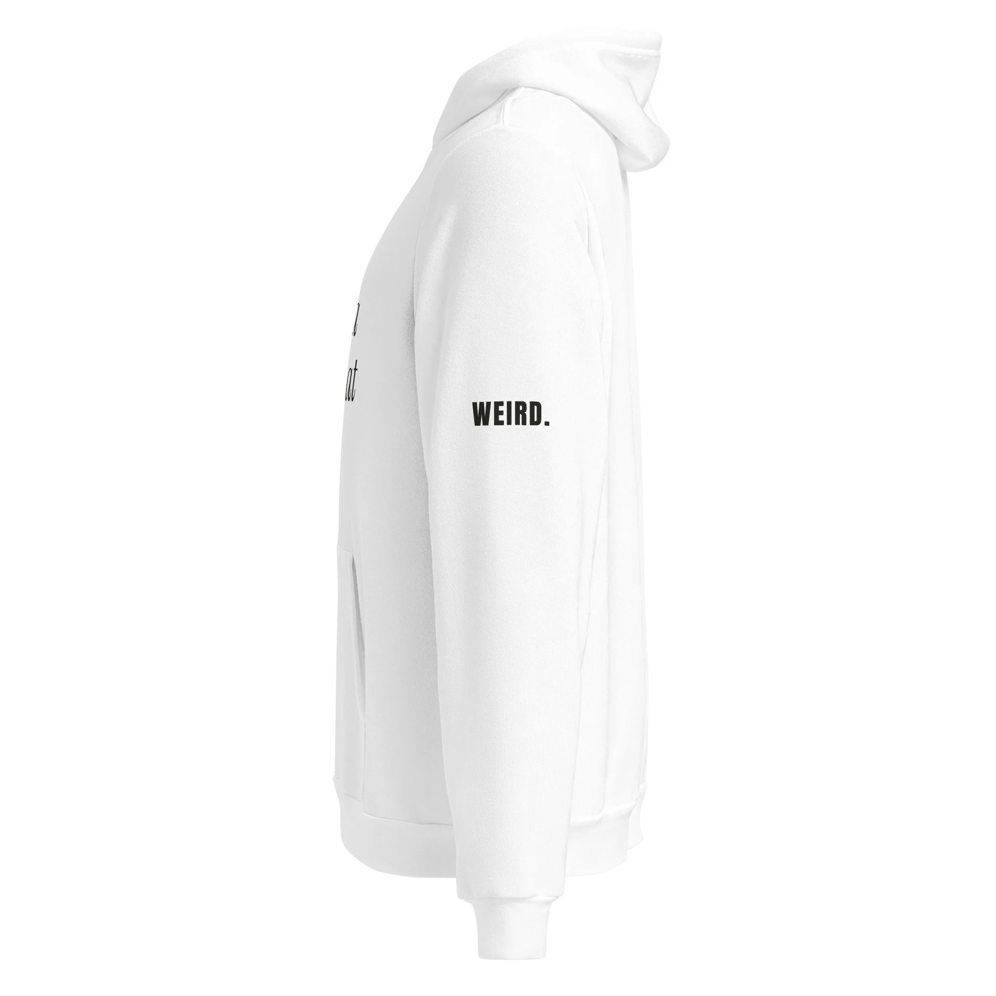 Umbrella For What Hoodie, Stagger in white, left side