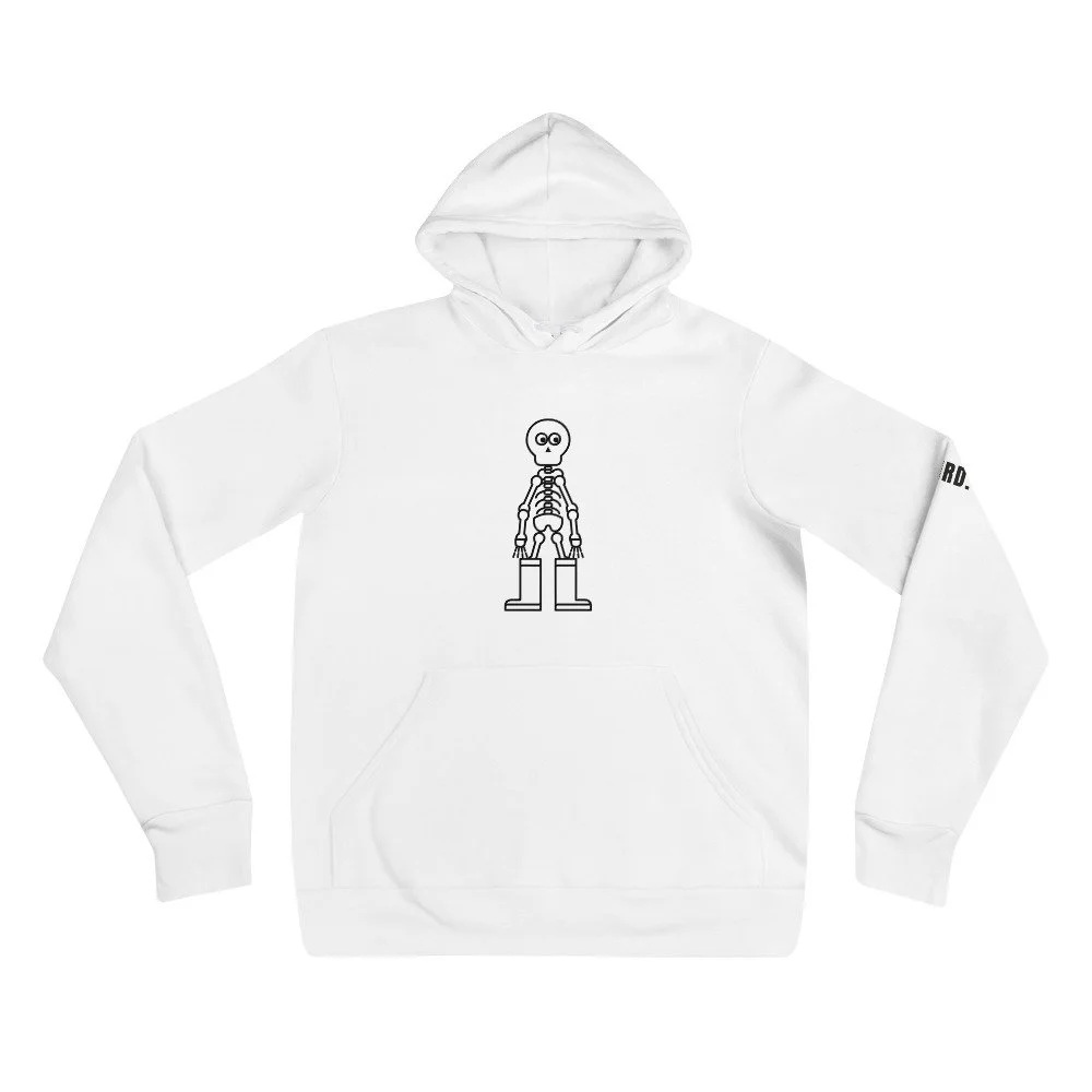 Skeleton In Rain Boots Hoodie (Printed)