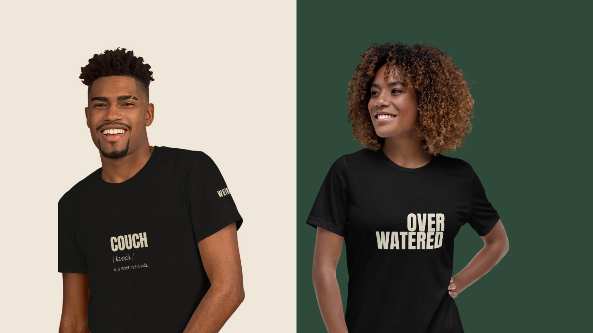 Two cuts, unisex and women's.