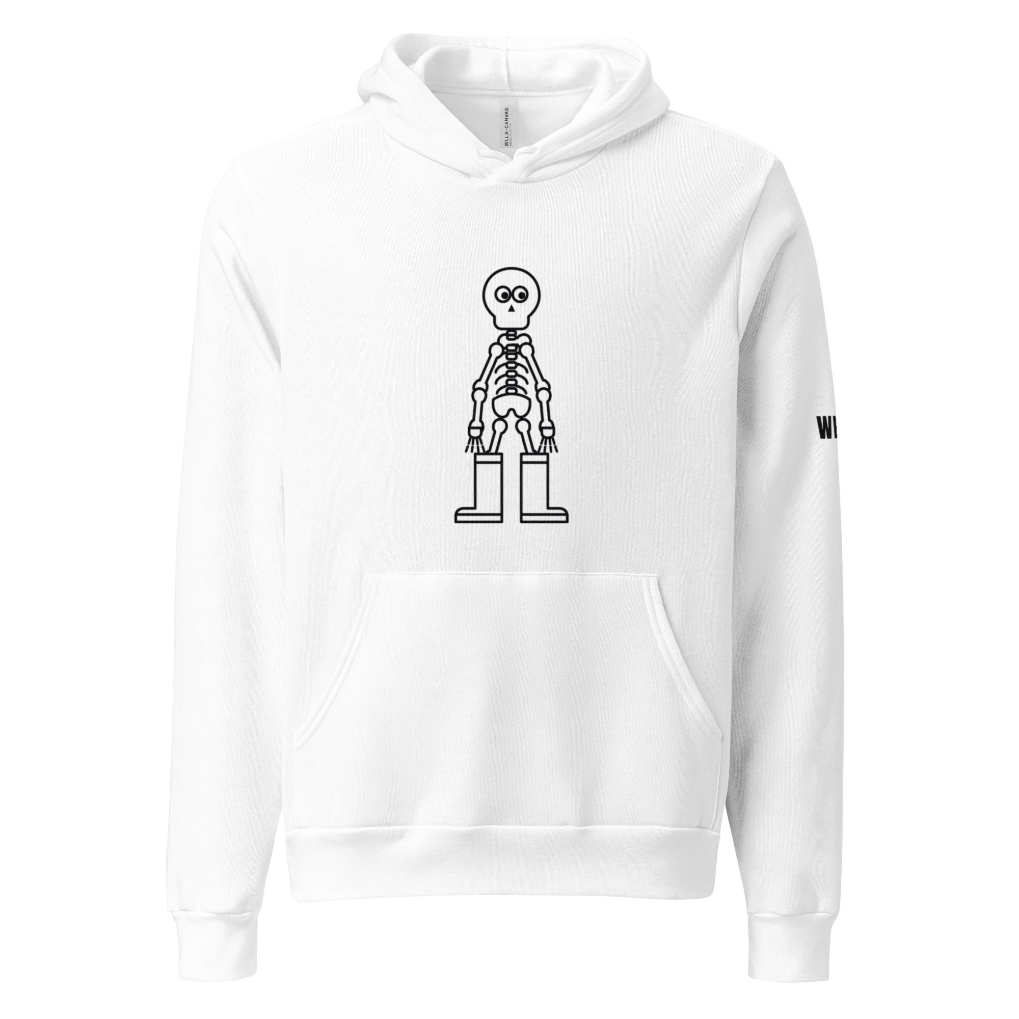 Skeleton In Rain Boots Hoodie (Printed)