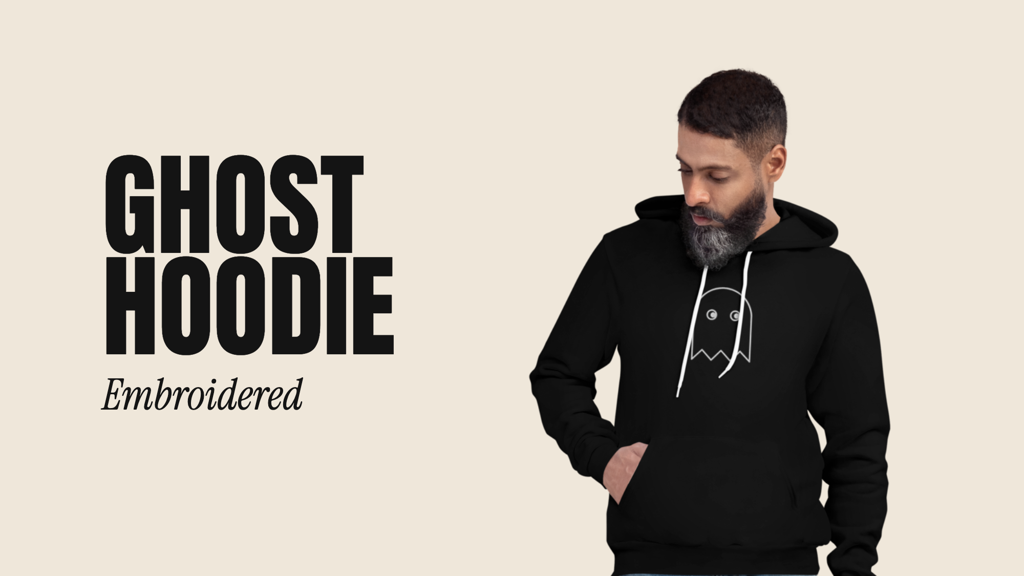Hoodies in black or white. Designed in Portland, Oregon.