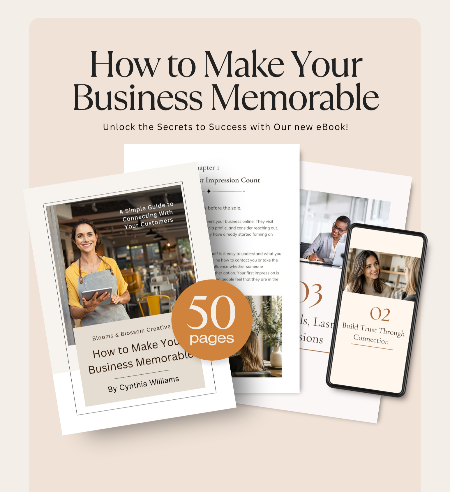 New! Make Your Business Memorable: A Simple Guide to Connecting with Customers | Small Business Marketing eBook