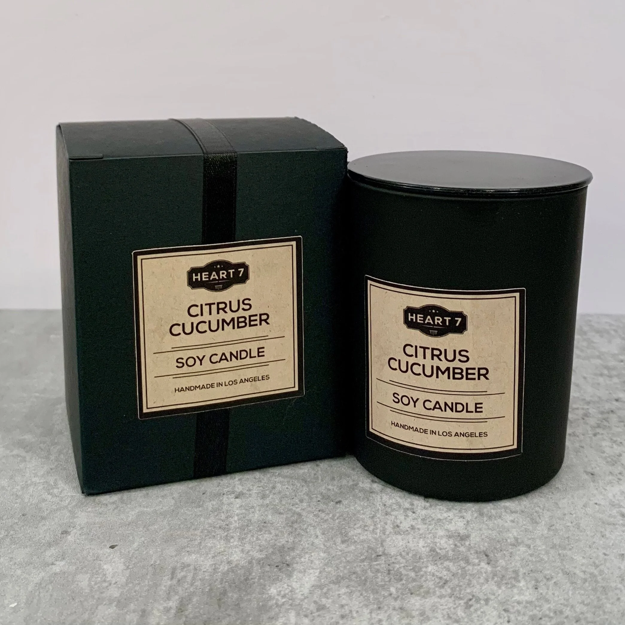 Heart7 - Citrus Cucumber Soy Candle