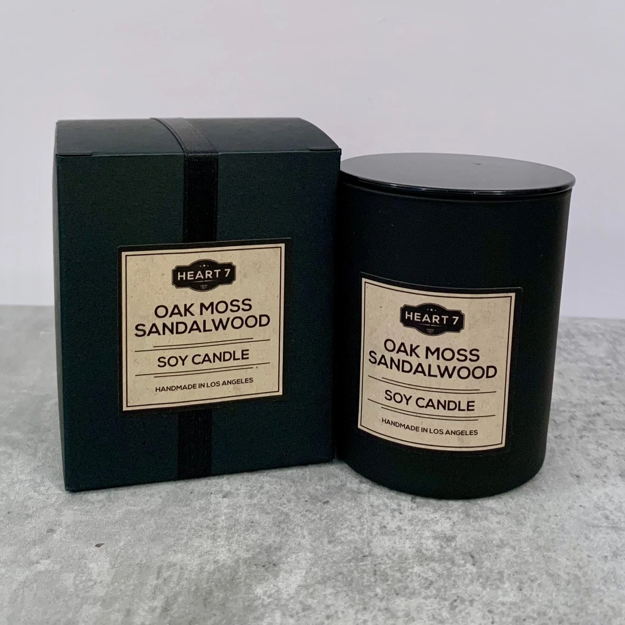 Heart7 - OakMoss Sandalwood Soy Candle
