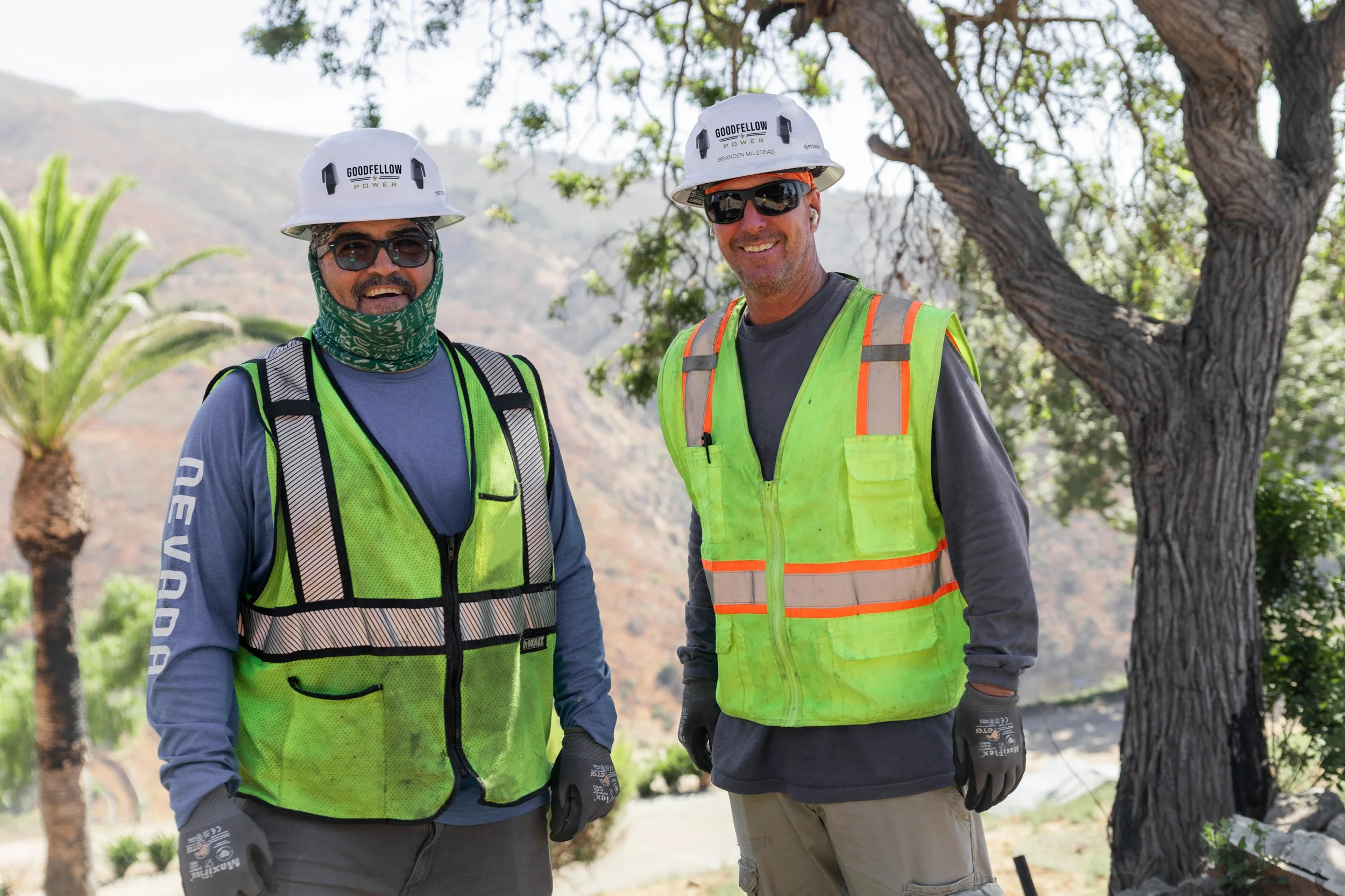 Goodfellow Power crew members on site.