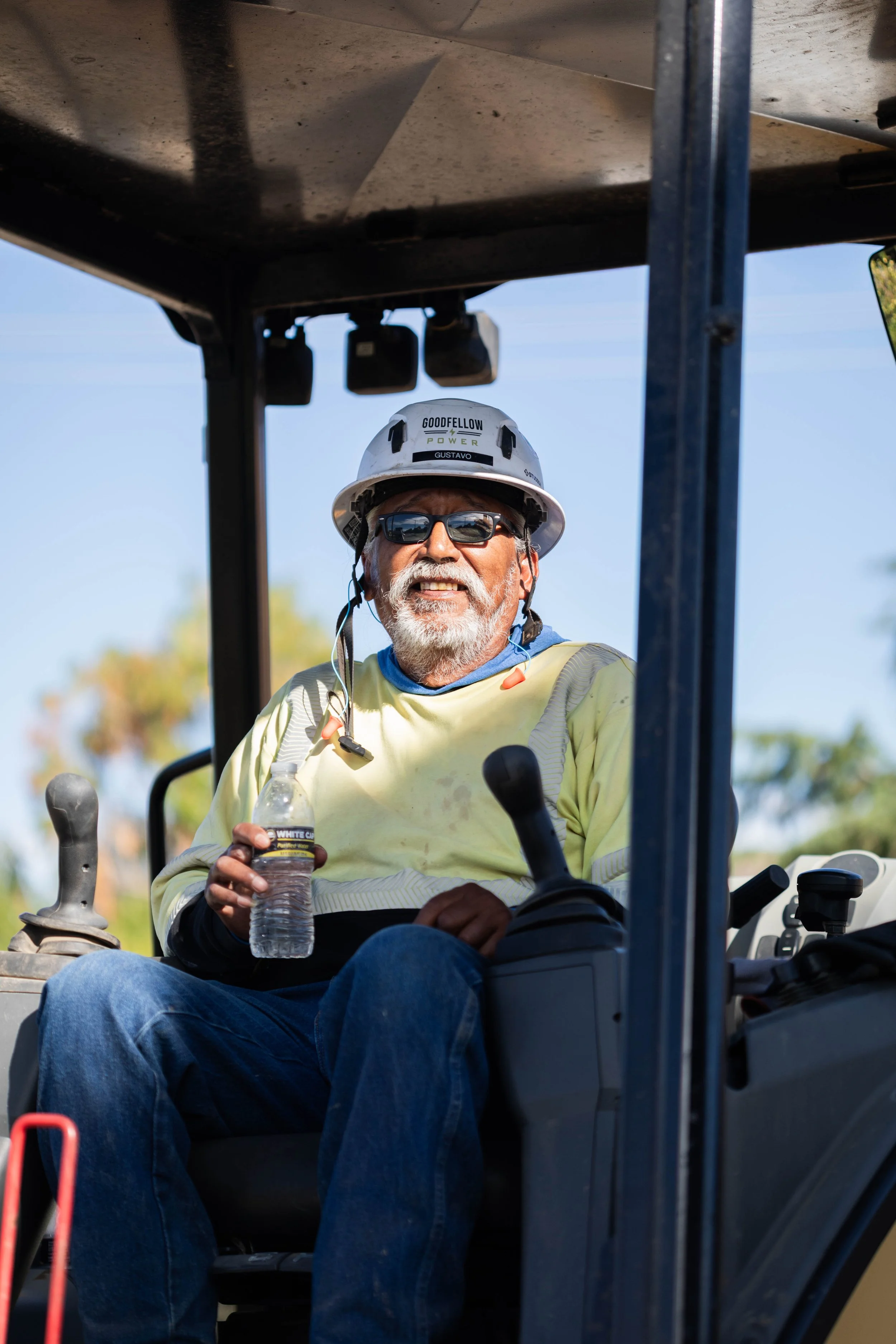 Equipment operator on site.