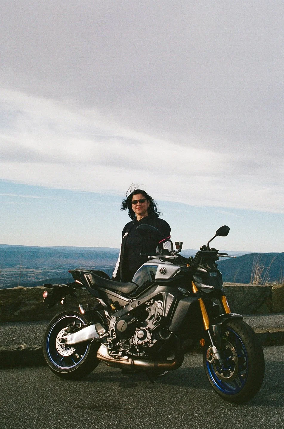 Woman and Motorcycle