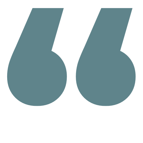 Large blue quotation mark
