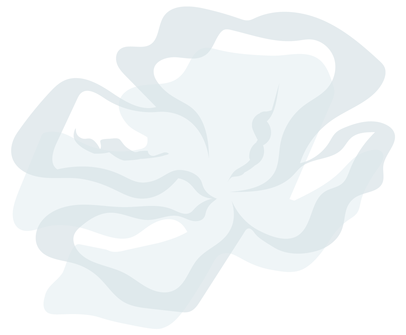 A drawing of a white and gray skull, viewed from the side, with detailed eye socket, nasal cavity, and jaw.