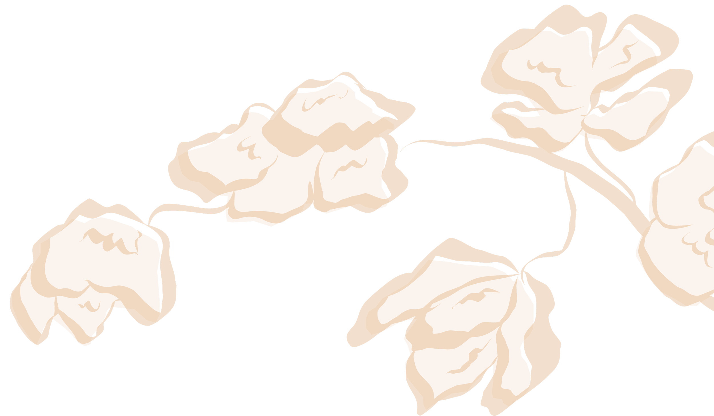 A digital illustration of a cannabis plant with brown leaves and black outlines.