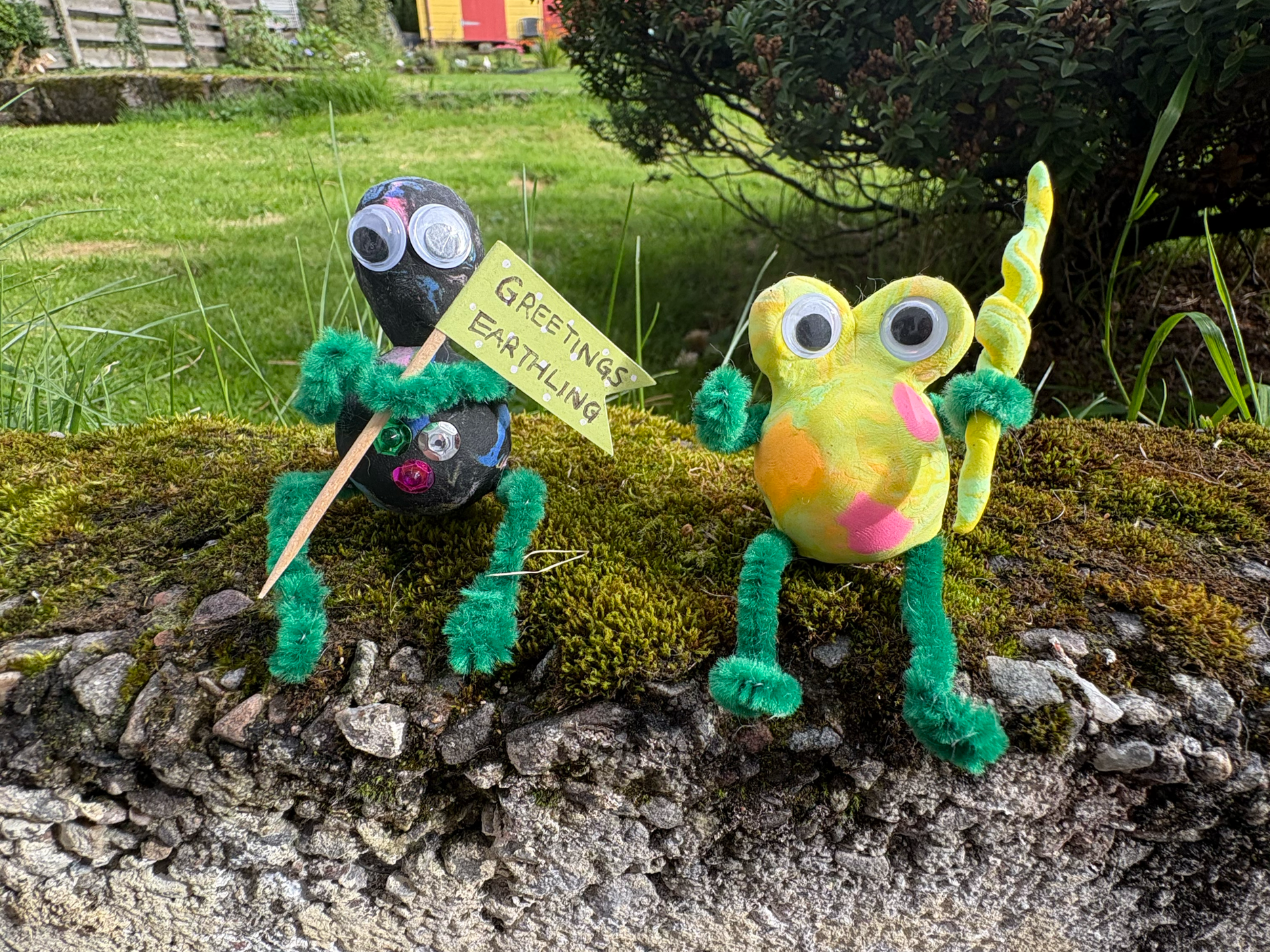 Welcome Party. Foam, pipe cleaners, googly eyes. 2025.