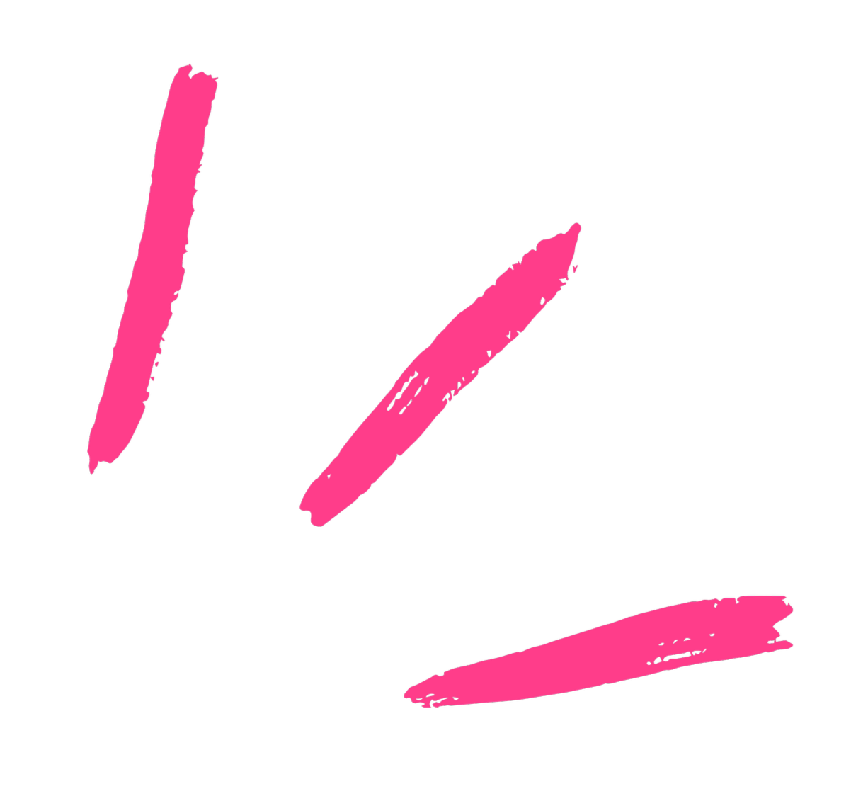 Three pink rays