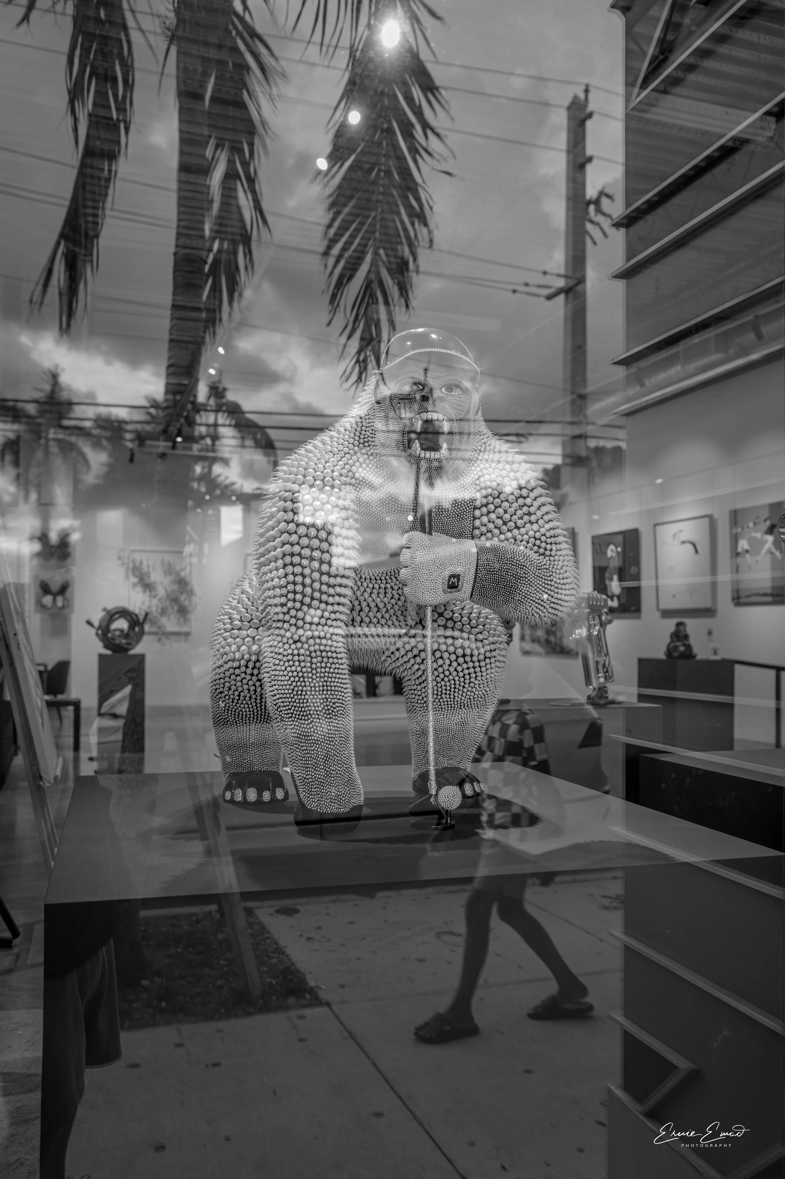 Blinged out Gorilla in Wynwood 