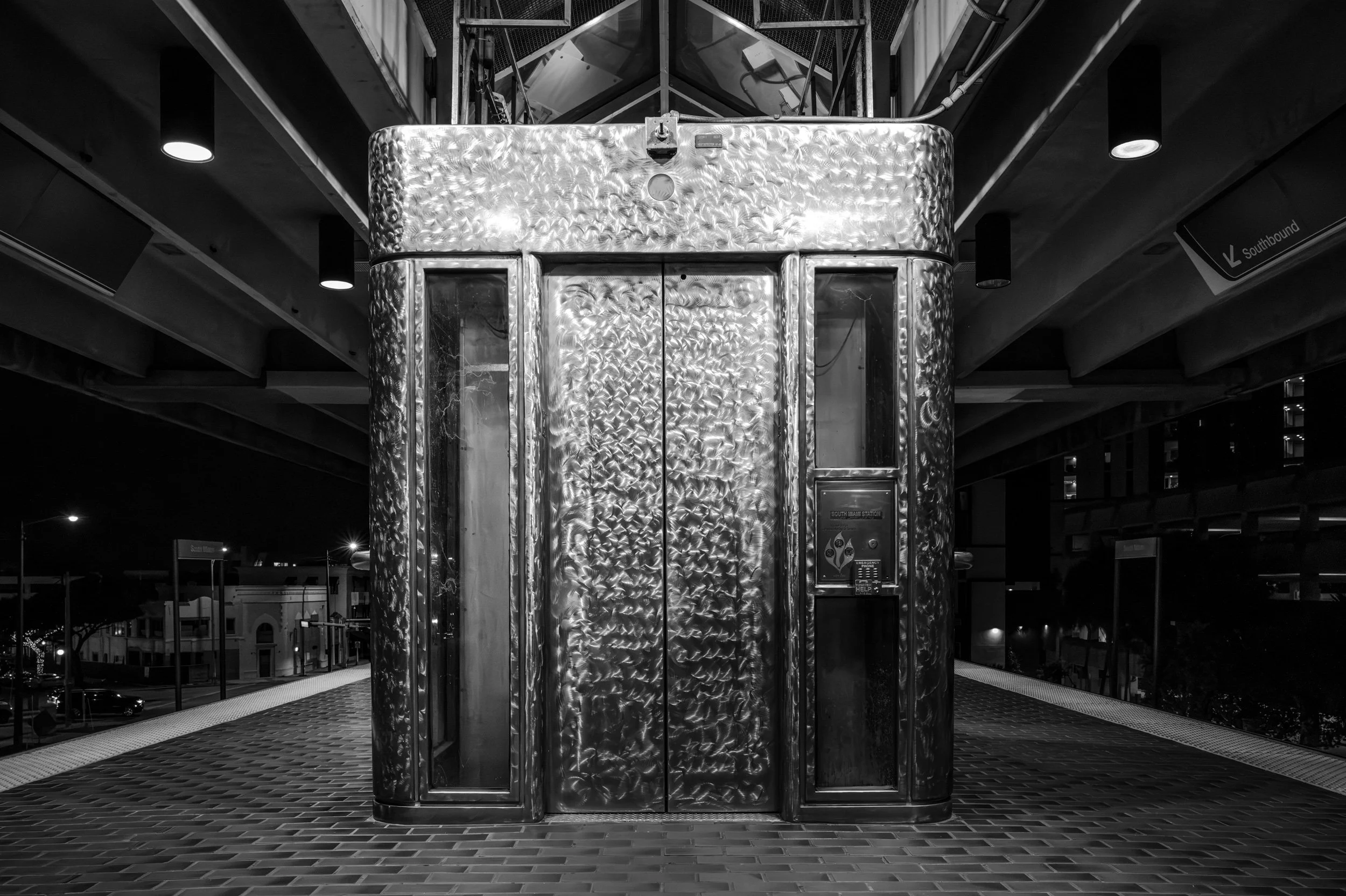 Metrorail Elevator Accross Miami