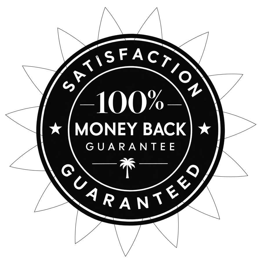 Satisfaction guaranteed — 100% money back guarantee.