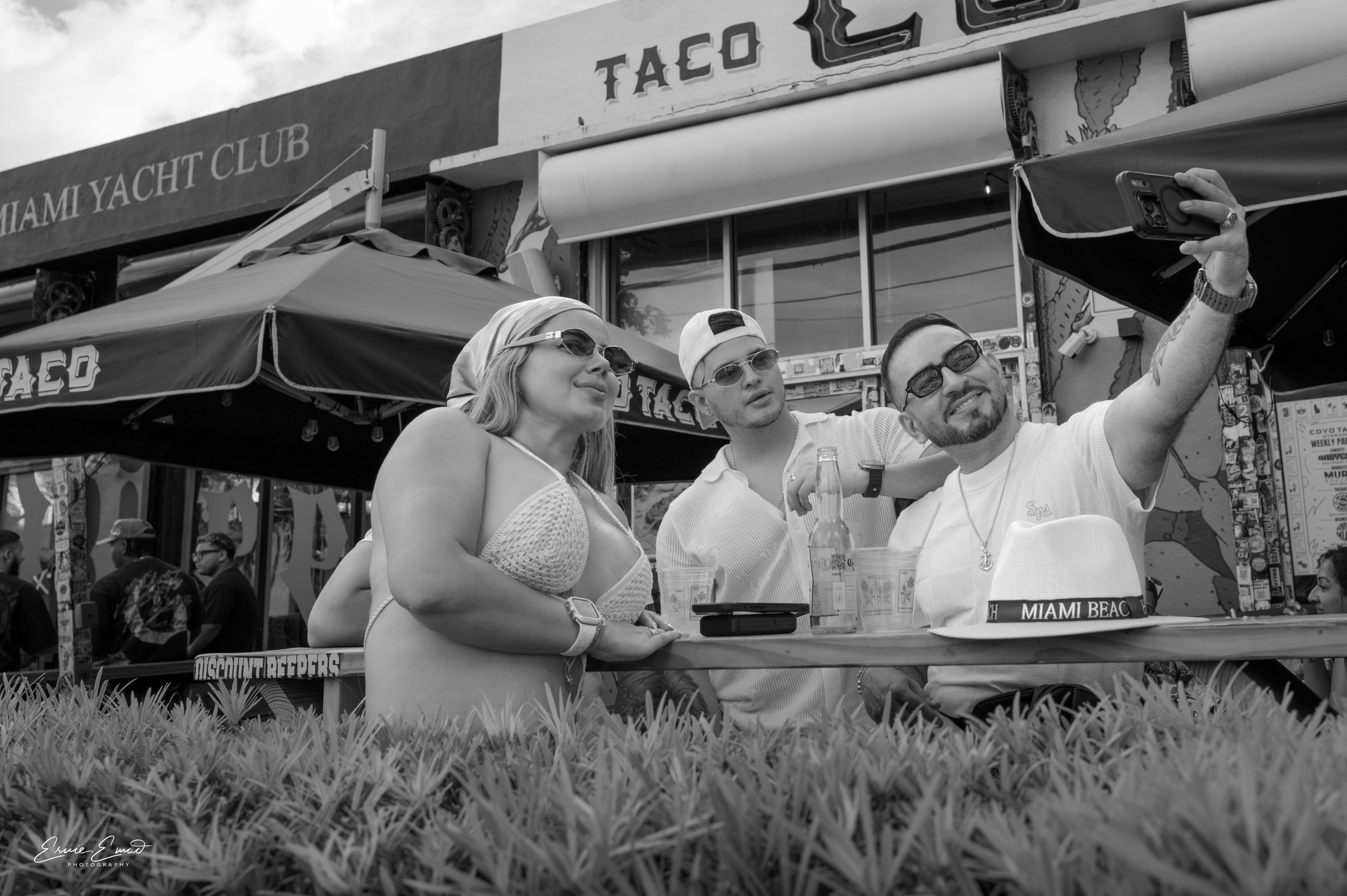 Coyo Taco Taco Coyo Selfie if you zoom in her eyes are on this camera not the selfie moment only in Miami only in Wynwood
